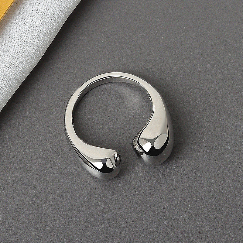 Elegant Water Drop-Shaped Ring