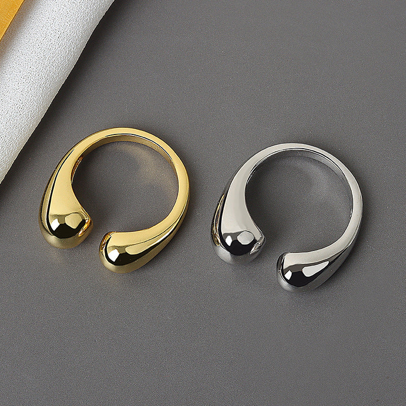 Elegant Water Drop-Shaped Ring