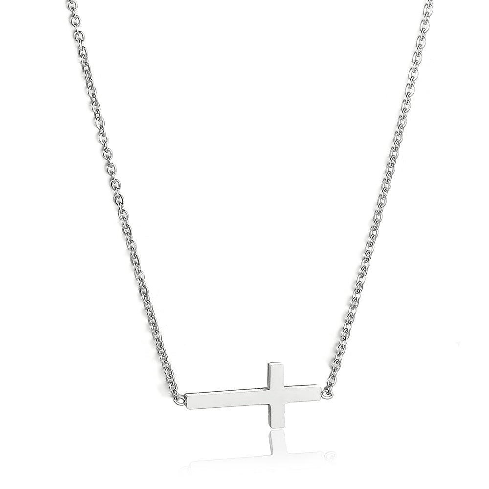 Christian Titanium Steel Necklace with Cross – A Bold Symbol of Faith