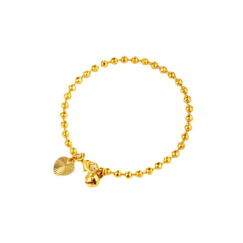 Golden Radiance: Gold-Plated Ball Bracelet