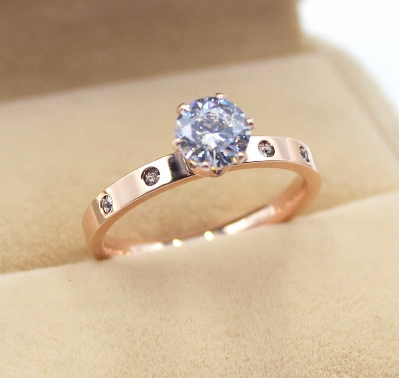 Diamond Rose Gold Ring