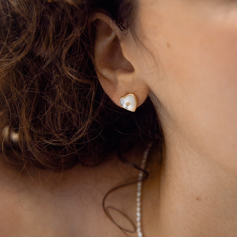 Luxury Love Mother-of-Pearl Earrings