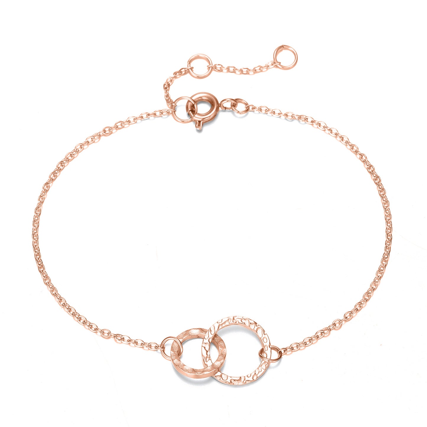 Radiant Circle: Gold-Plated Stainless Steel Round Bracelet