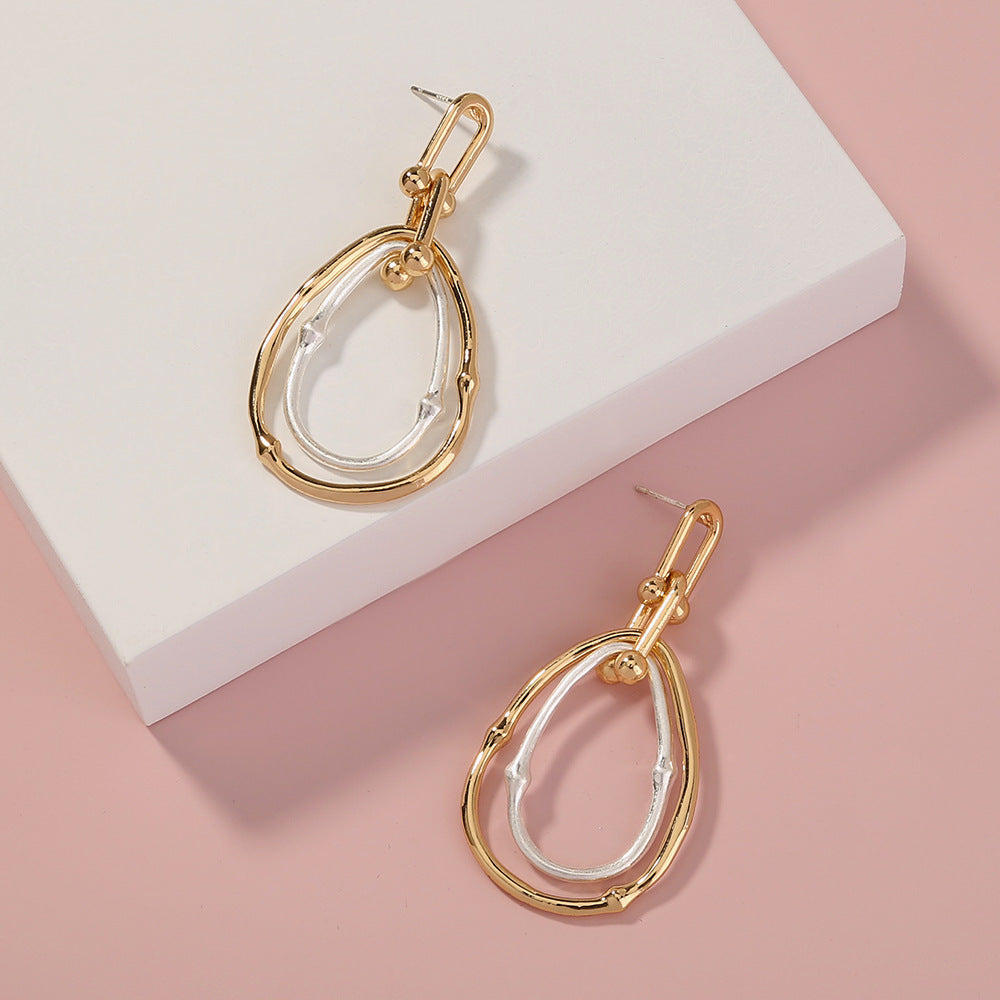 Elegant Drop Shape Earrings – Bold & Stylish