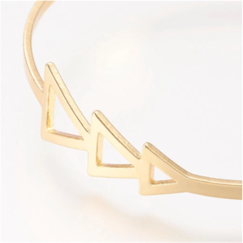 18K triangle couple bracelet