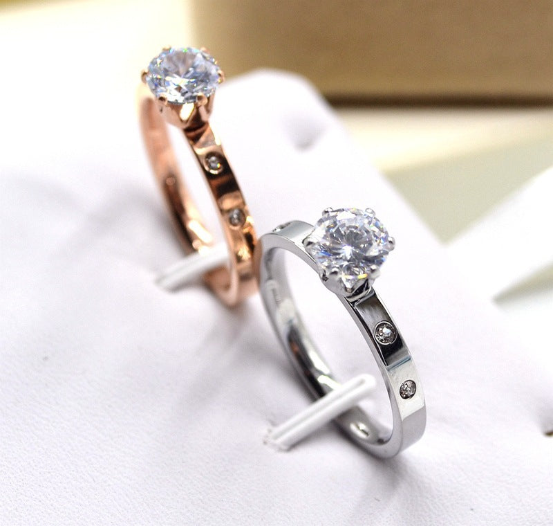 Diamond Rose Gold Ring