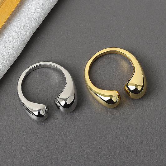 Elegant Water Drop-Shaped Ring