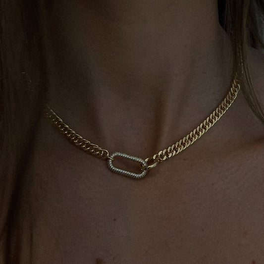 Diamond Geometric Necklace